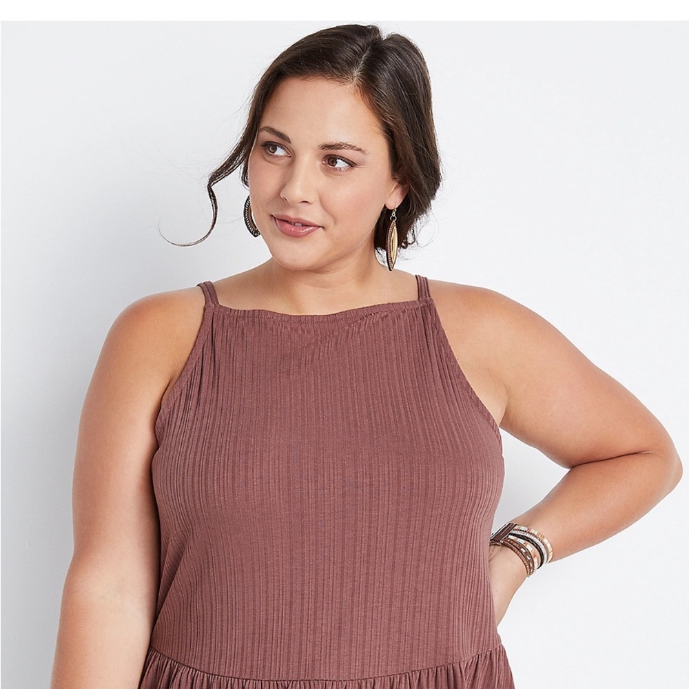 Women’s Maurices Mauve/Rose Colored Ribbed Too, size XXL